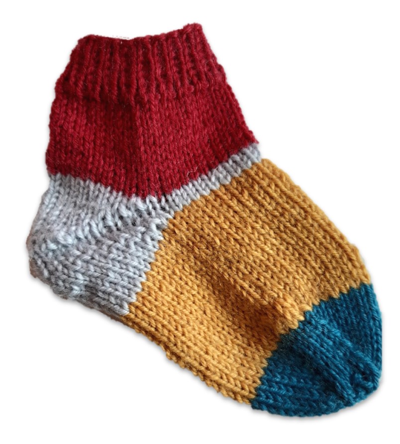 Tricoter des chaussettes niveau 1